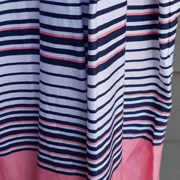 Charter Club 100% Cotton Pleated Strip Skirt Size 10 - Picture 8 of 12